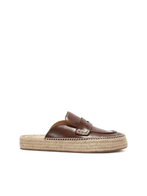JW Anderson leather espadrille loafers