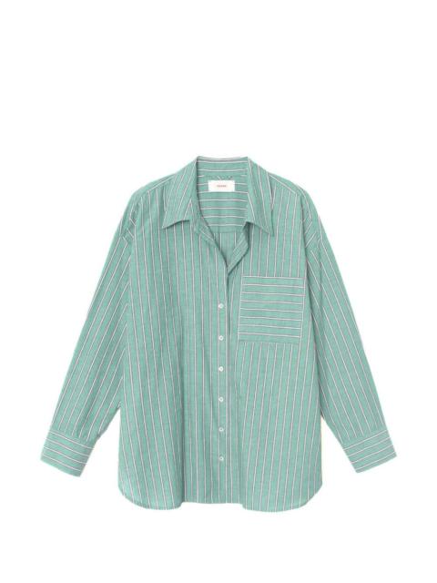 XÍRENA pocket striped shirt