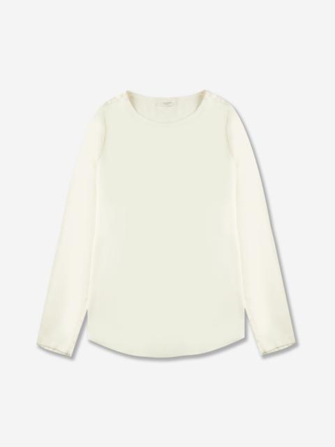 SLOWEAR Wide fit shiny satin shirt