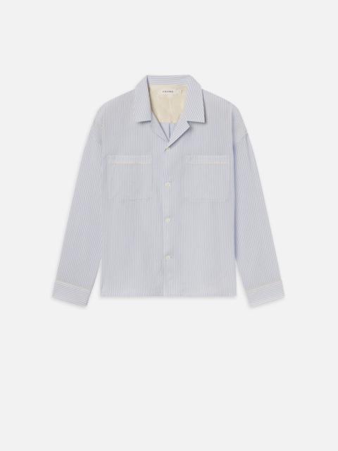 FRAME Blue Striped Shirt in Blue Stripe