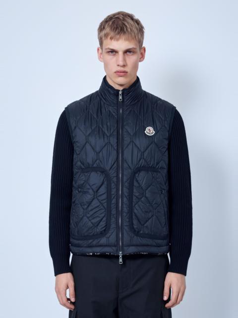 Moncler Reversible Paisley Print Padded Teddy Gilet