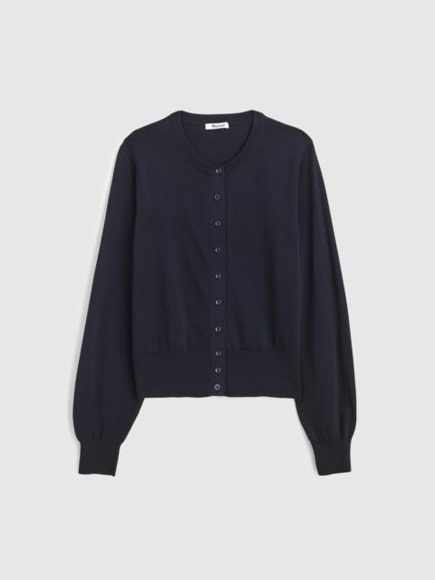 Madewell Button-Front Cardigan in 100% Cotton