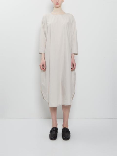 ALBUM DI FAMIGLIA Ultra Light Canvas 3/4 Sleeve Tunic Dress — Pebble