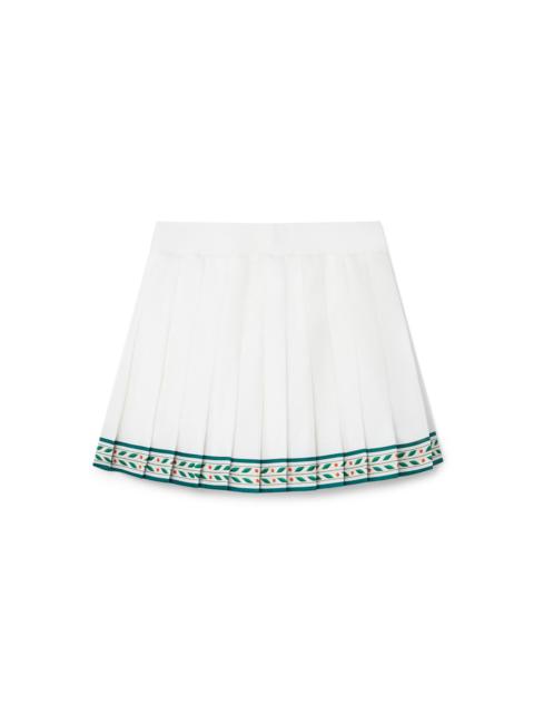 CASABLANCA Laurel Silk Tennis Skirt