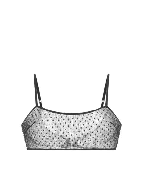 TOM FORD CRYSTAL EMBROIDERED BRALETTE