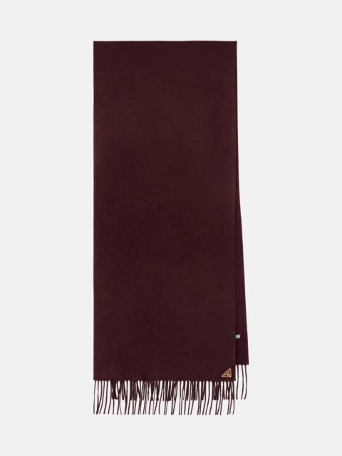 Prada Fringed silk and cashmere scarf