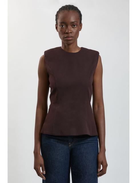 KAREN MILLEN Tailored Structed Peplum Top