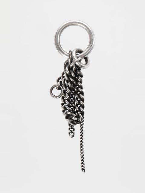 【ANN DEMEULEMEESTER】BLACK MIEKE SINGLE LOOP EARRING Ann Demeulemeester Mieke Single Loop Earring | REVERSIBLE