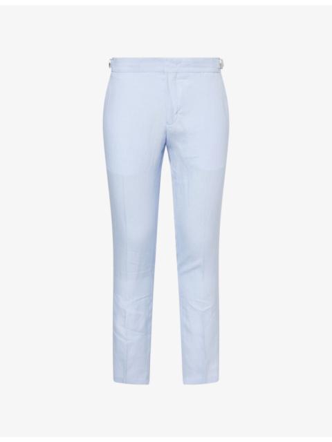 ORLEBAR BROWN Griffon Tapered-Leg Linen Trousers