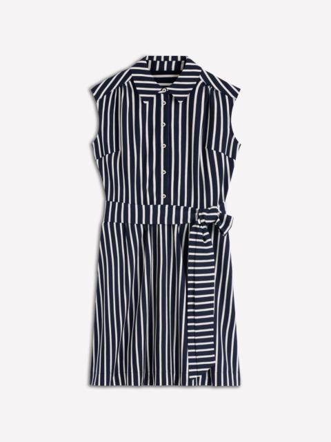 BODEN Honor Short Jersey Shirt Dress-Navy and White Stripe