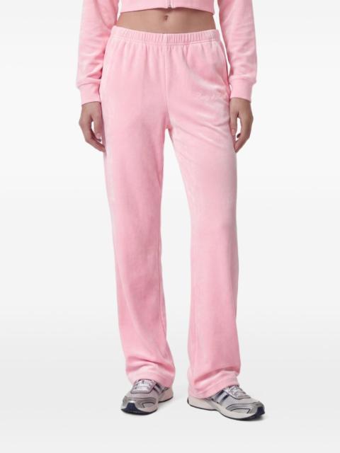 Sporty & Rich Signature Logo Krystal logo-embellished track pants