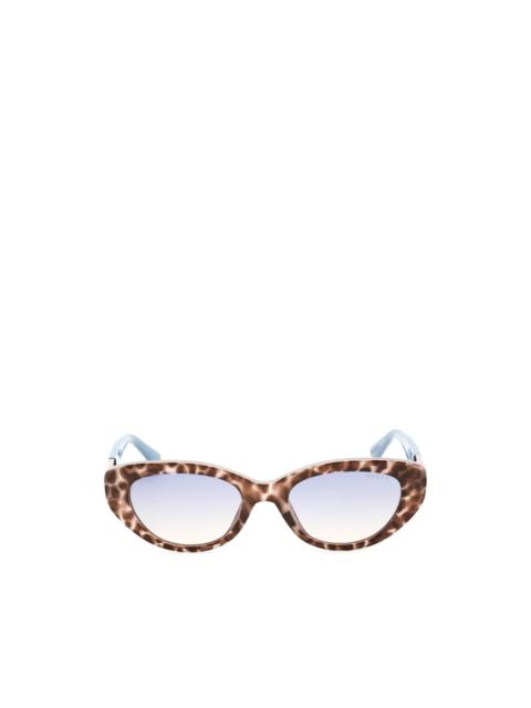 GUESS USA tortoiseshell-effect cat-eye sunglasses