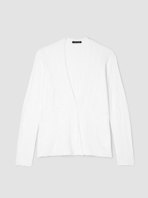 EILEEN FISHER Organic Linen Cotton V-Neck Cardigan