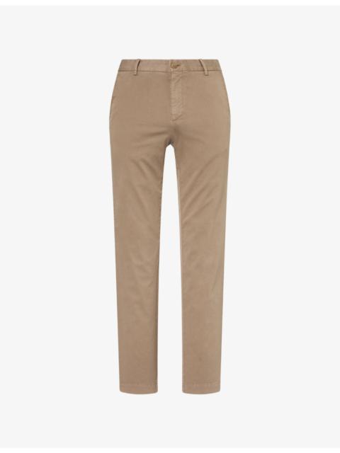 Sunspel Slim-Fit Flat-Front Stretch-Cotton Chino Trousers