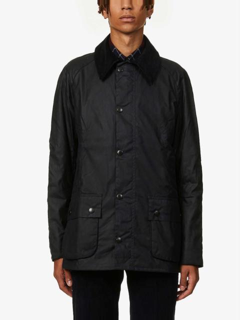Barbour Ashby corduroy-trimmed waxed cotton jacket