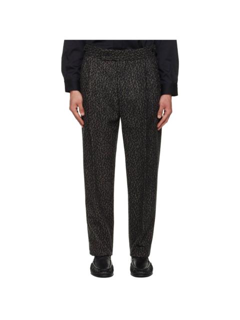NEEDLES Gray Side Tab Tucked Trousers