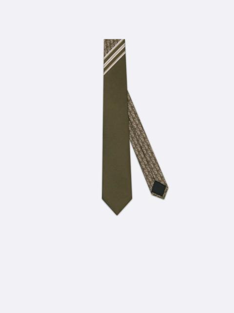 Dior Striped Dior Oblique Tie