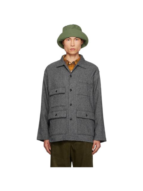 Gray Herringbone Jacket