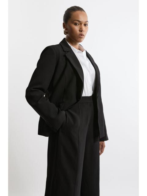 KAREN MILLEN Plus Size Tailored Crepe Single Breasted Blazer Jacket