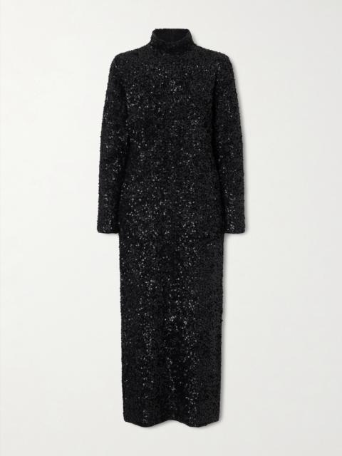 ADAM LIPPES Samadhi Sequined Knitted Maxi Dress
