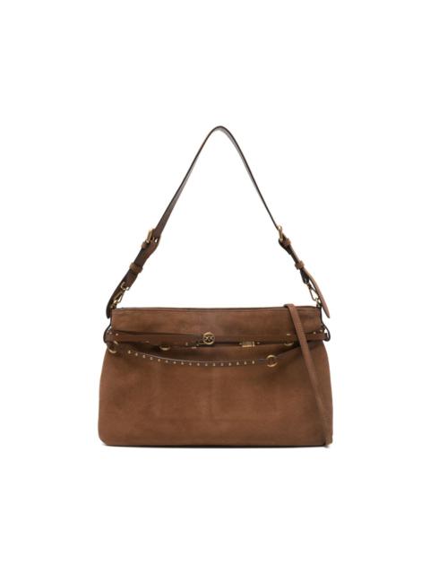 studded-strap logo-details shoulder bag