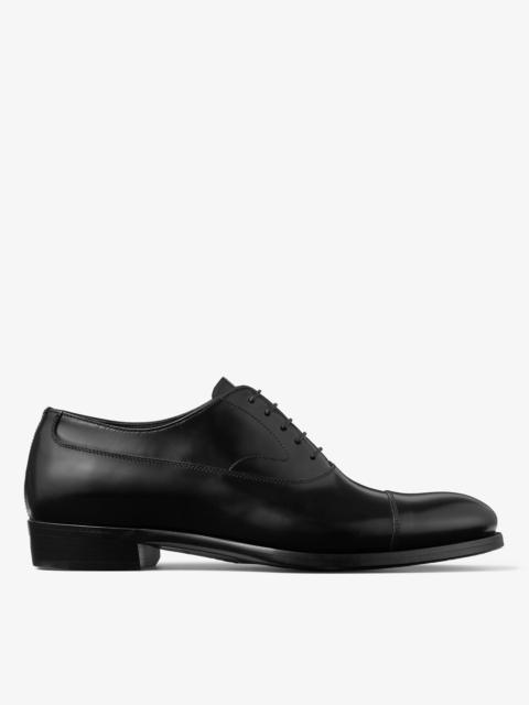 JIMMY CHOO Vine Lace Up Black Smooth Calf Leather Lace Up Shoes