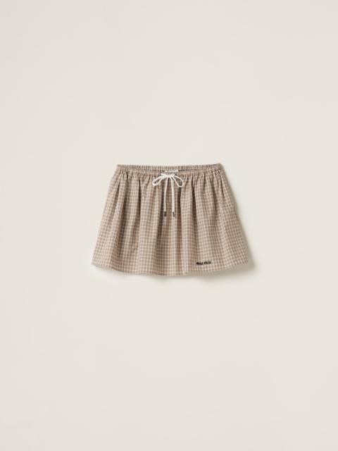 Miu Miu Checked miniskirt