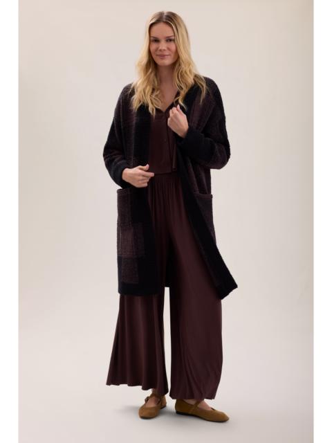 Barefoot Dreams CozyChic® Cotton Buffalo Plaid Long Cardigan
