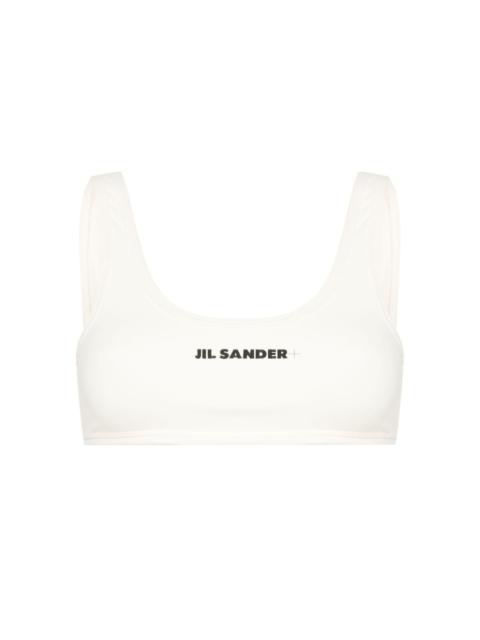 Jil Sander logo-print bikini top