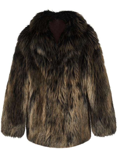 Louis Vuitton Fur Peacoat