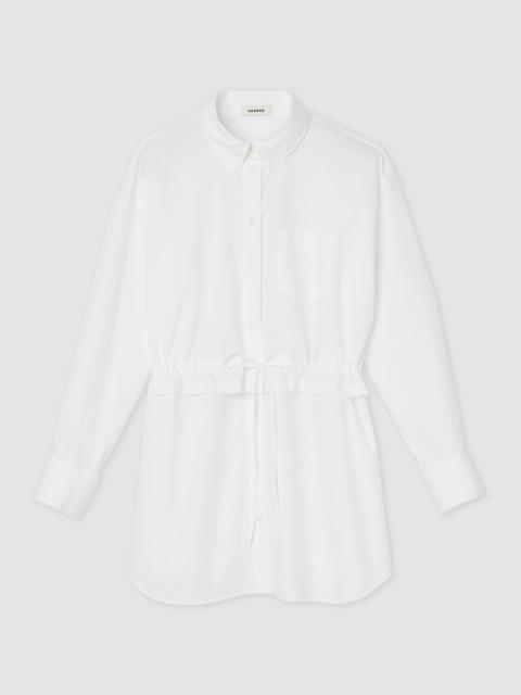 Sandro Long drawstring shirt