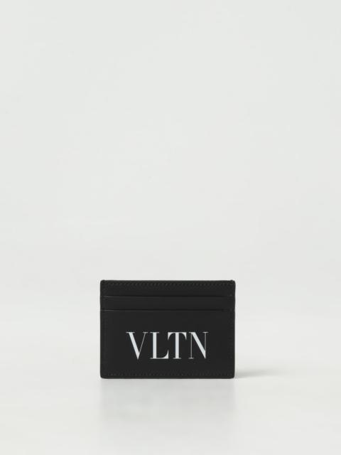 Valentino Garavani VLTN credit card holder in leather