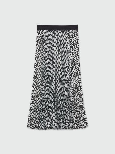 MSGM Pleated "TheMwave" midi skirt