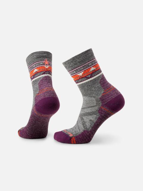 Timberland Women's Smartwool® Hike Light Cushion Zig Zag Valley Mid Crew Socks