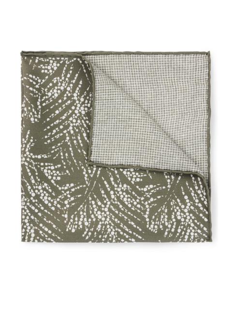 BOSS POCKET SQUARE IN PURE SILK WITH DIGITAL PRINT
