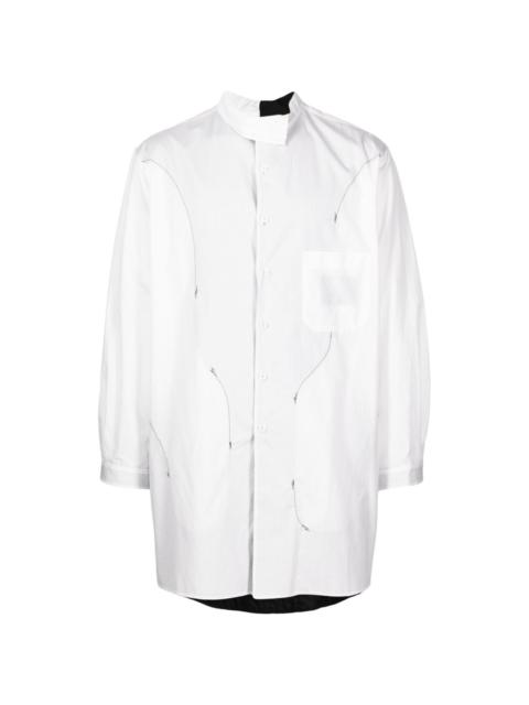 Yohji Yamamoto panelled reversible shirt