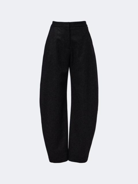 Alaïa Virgin wool barrel-leg pants