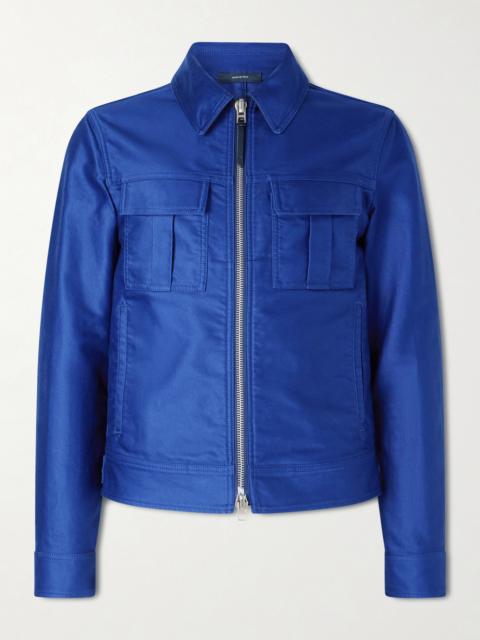 TOM FORD Slim-Fit Cotton-Satin Blouson Jacket