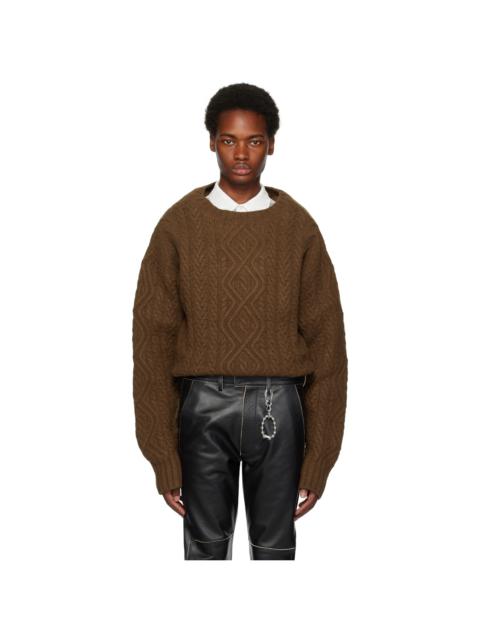 Martine Rose Brown Doll Sweater