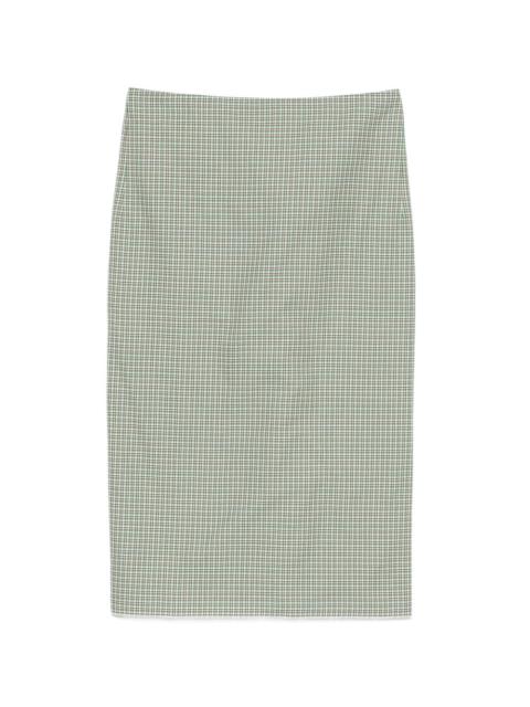 N°21 check-pattern skirt