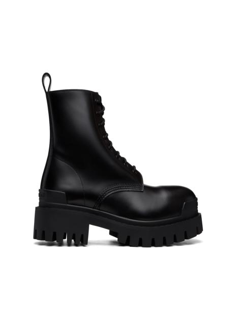 BALENCIAGA Black Strike Zip Boots