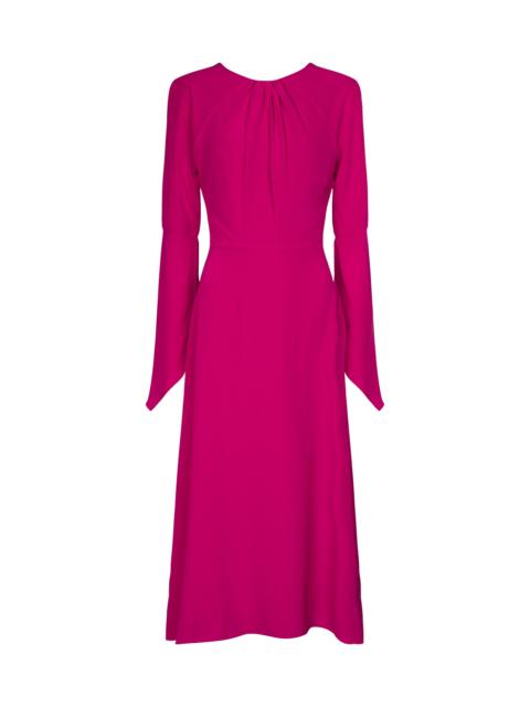 Victoria Beckham Open-back silk midi dress