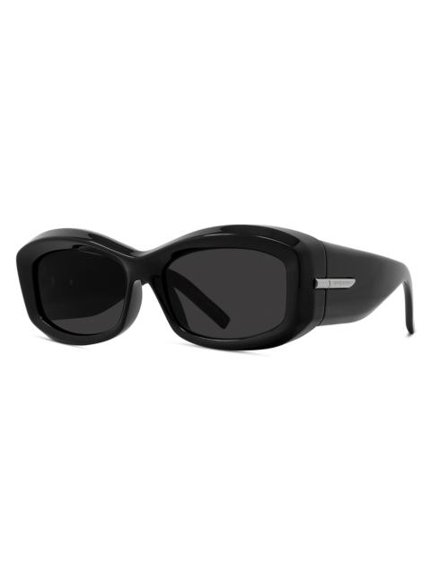 Givenchy Women's G180 56MM Square Sunglasses - Shiny Black