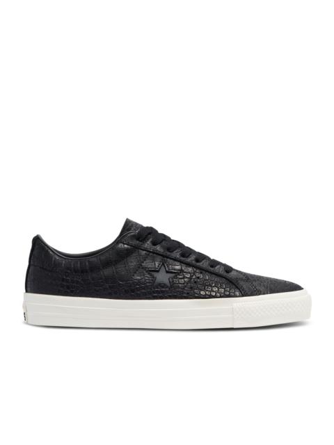 Converse ONE STAR PRO LOW 'CROC EMBOSS - BLACK'