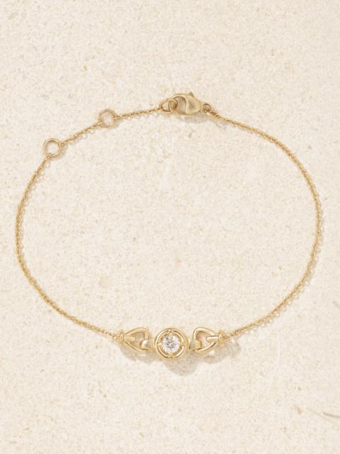STONE AND STRAND Silvia 14-karat Gold Diamond Bracelet