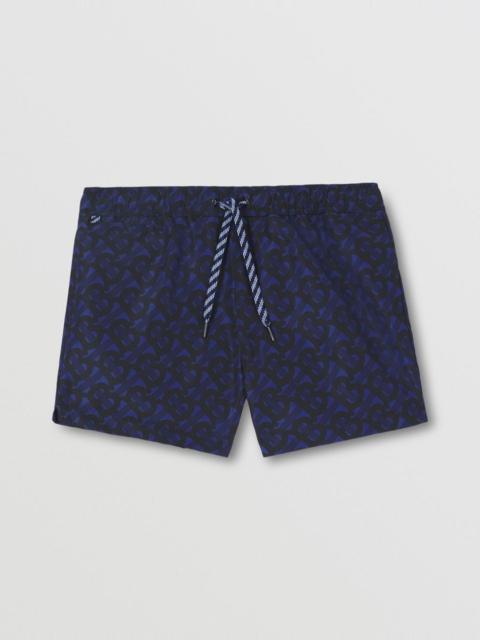 Burberry Monogram Print Drawcord Swim Shorts