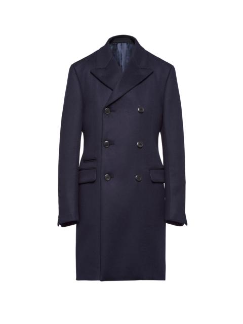 Double-breasted cashmere coat