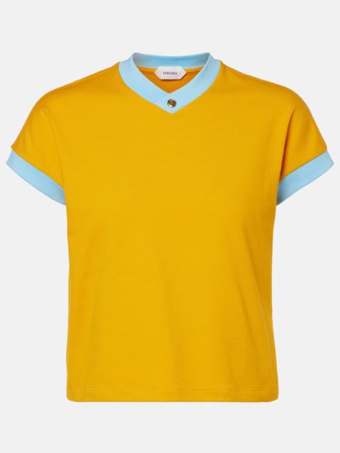 VERSACE Medusa cotton-blend jersey T-shirt