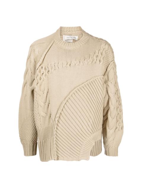 FENG CHEN WANG cable-knit long-sleeve cardigan