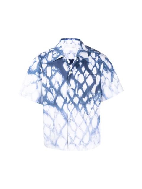 Shibori short-sleeve shirt